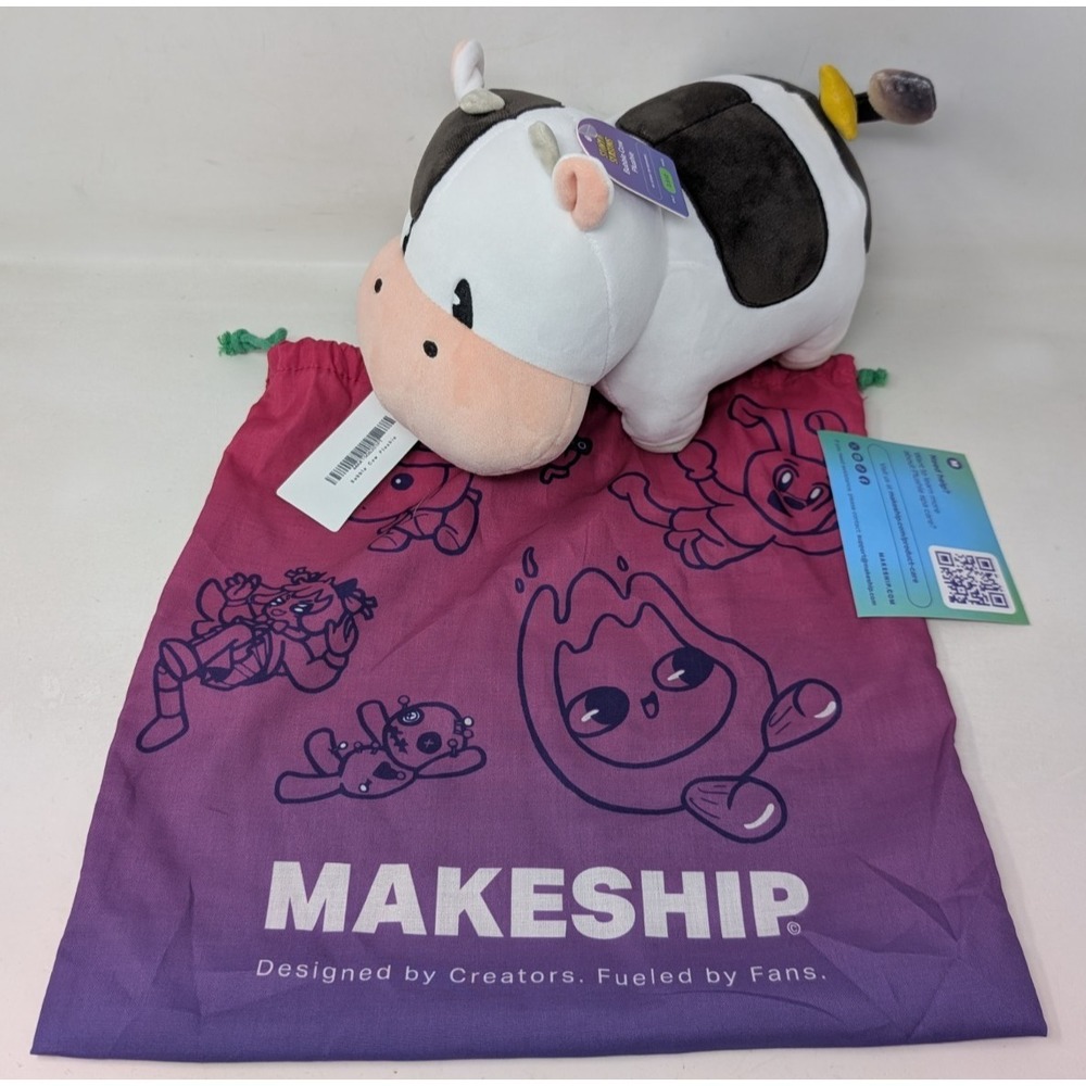 Makeship Bubble Cow Plushie Story Of Seasons Farming Game Plush Limited Edition